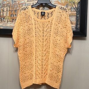 Bobeau Women's Sweater in Light Orange